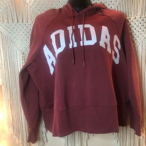 Adidas cropped hoodie.